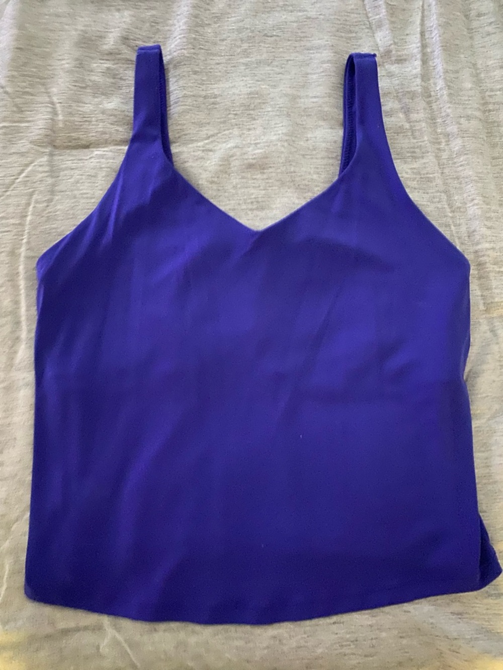 aerie Deep Purple V-Neck tank top build in bra
